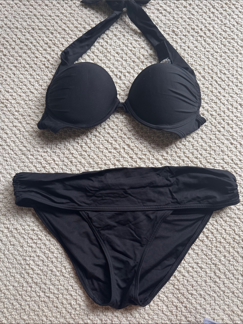 Victoria’s Secret Black Cinched Bathing Suit Bottom